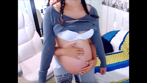 Pregnant Japanese Bellies - Pregnant Belly, Preggo Preggo Preggo - Videosection.com
