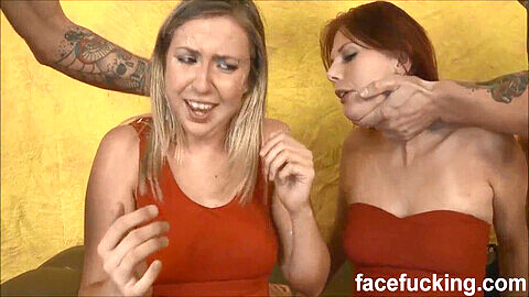 Deepthroat Slap - Extreme Face Slap Lesbian, Puke - Videosection.com